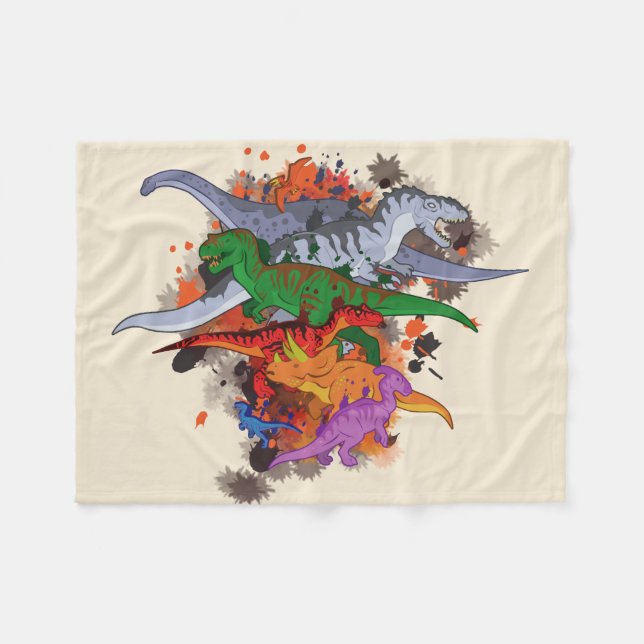 Manta Polar Dinosaurios (Frente (Horizontal))