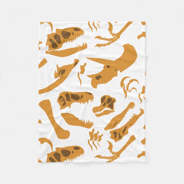 Manta Polar Dinosaurios Bones (Anverso)