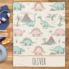 Manta Polar Dinosaurios cutáneos en tierra jurásica