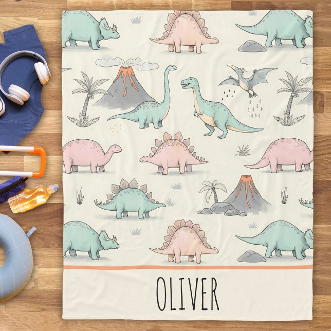 Manta Polar Dinosaurios cutáneos en tierra jurásica (Subido por el creador)