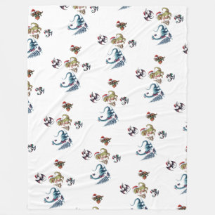 Manta Polar Dinosaurios de Navidades Cutes