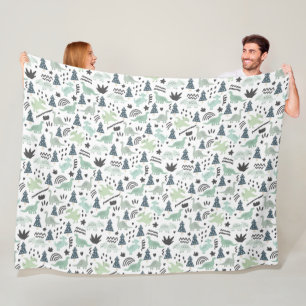 Manta Polar ¡Dinosaurios! Fleece Blanket