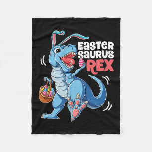 Manta Polar Dinosaurios Pascua Saurus T Rex Niños Chicas Conej