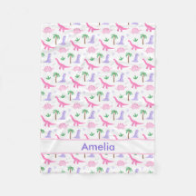 Dinosaurios rosados y morados - Dinosaurios Chicas