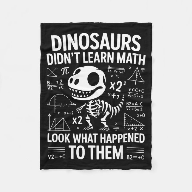 Manta Polar Dinosaurs Didn't Learn Math Funny Math Teacher Stu (Anverso)