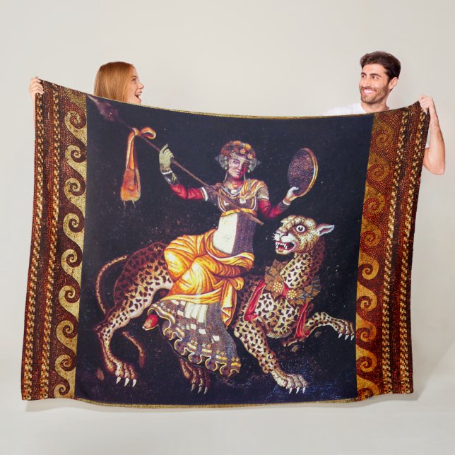 Manta Polar DIONYSOS CON UNA LEOPARDA DE FANTASMA EN EL Mosaic (In situ)