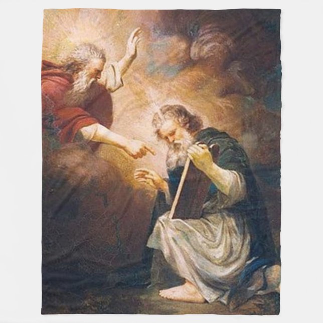 Manta Polar DIOS le da a MOSC los diez MANDAMIENTOS (Anverso)