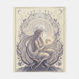 Manta Polar Diosa Sacerdotisa de la Luna