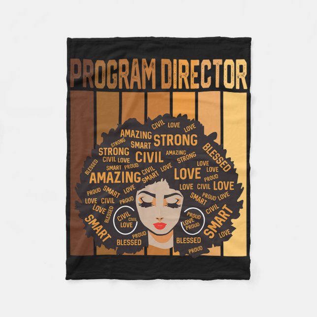 Manta Polar Director del Programa Mujeres Afroamericanas Mes d (Anverso)