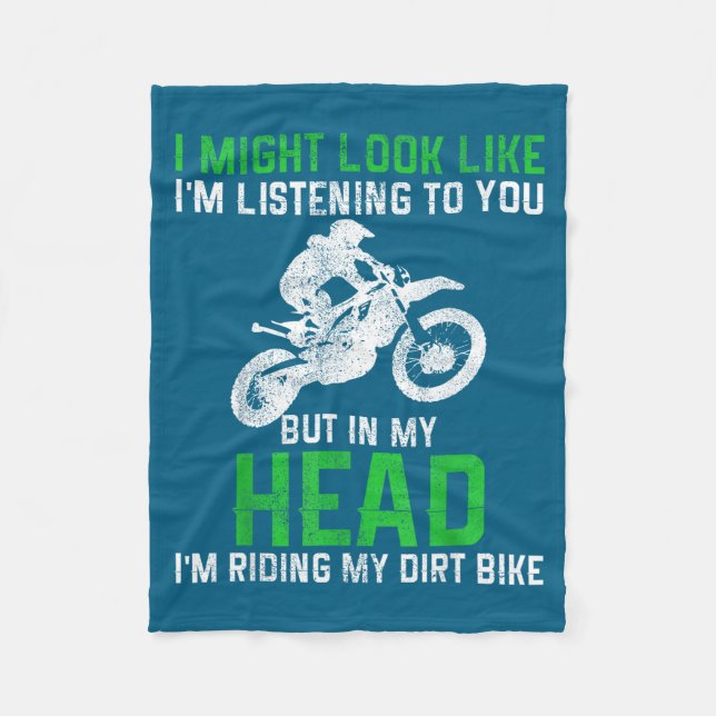 Manta Polar Dirt Bike Motocross Enduro Funny Quote Motorcycle  (Anverso)