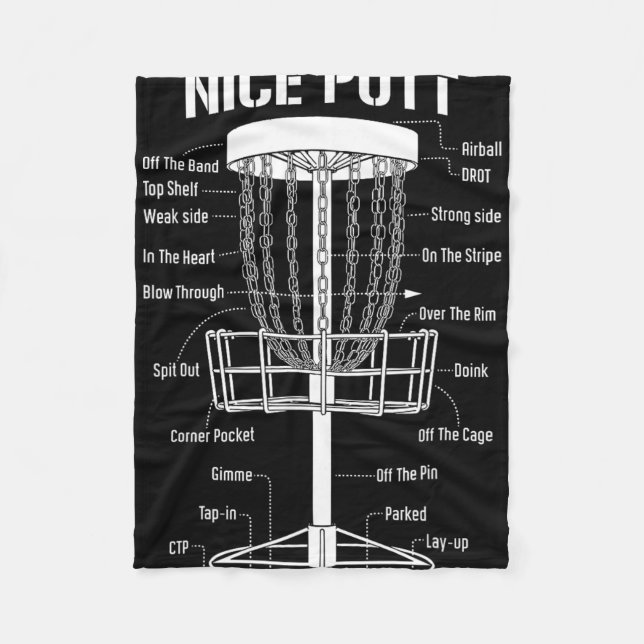 Manta Polar Disc Golf Basket Nice Putt Funny Putting Jargon Di (Anverso)