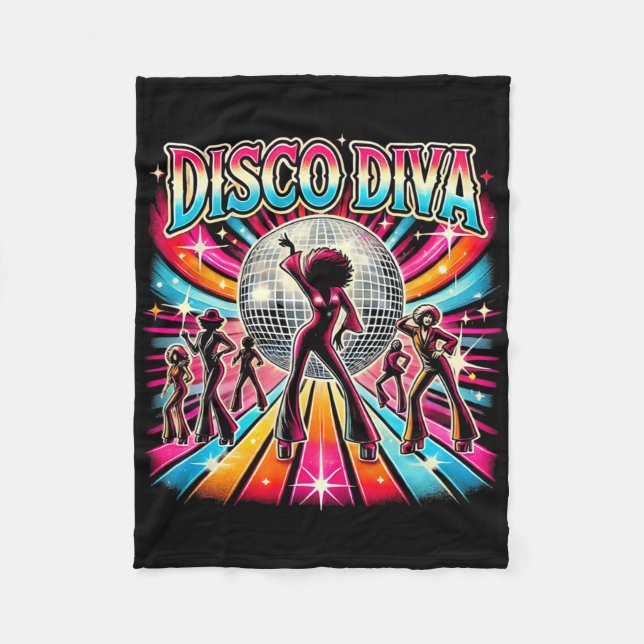 Manta Polar Disco Ball Disco Diva Queen (Anverso)