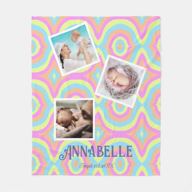 Manta Polar Disco fotográfico múltiple (Anverso)