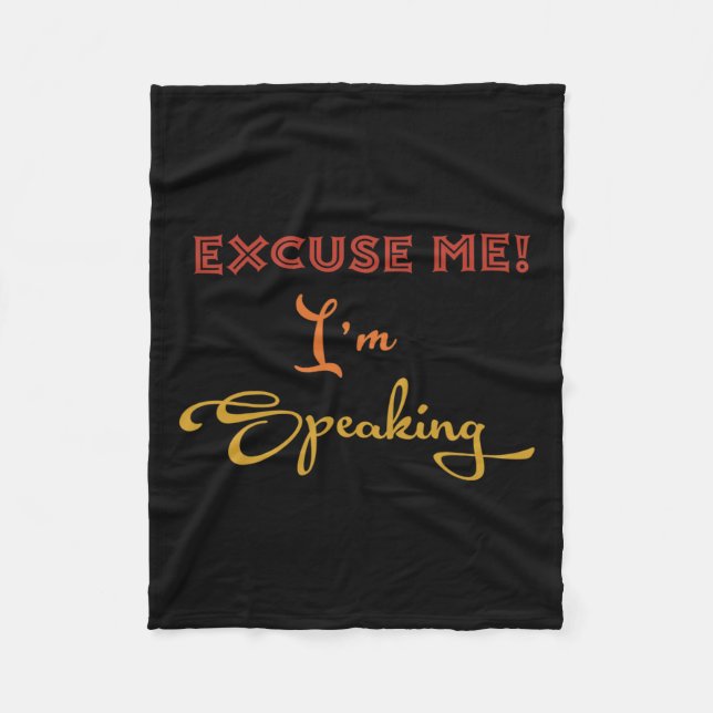 Manta Polar Disculpe, I#39; estoy hablando gracioso Kamala Har (Anverso)