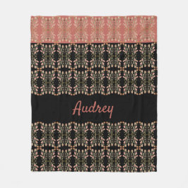 Manta Polar Diseñador con patrones florales