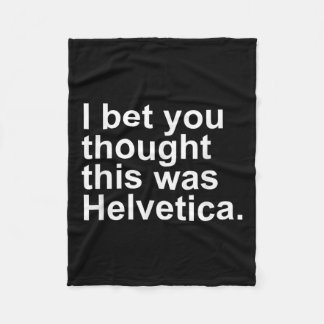 Manta Polar Diseñadores gráficos de regalo de diseño helvético