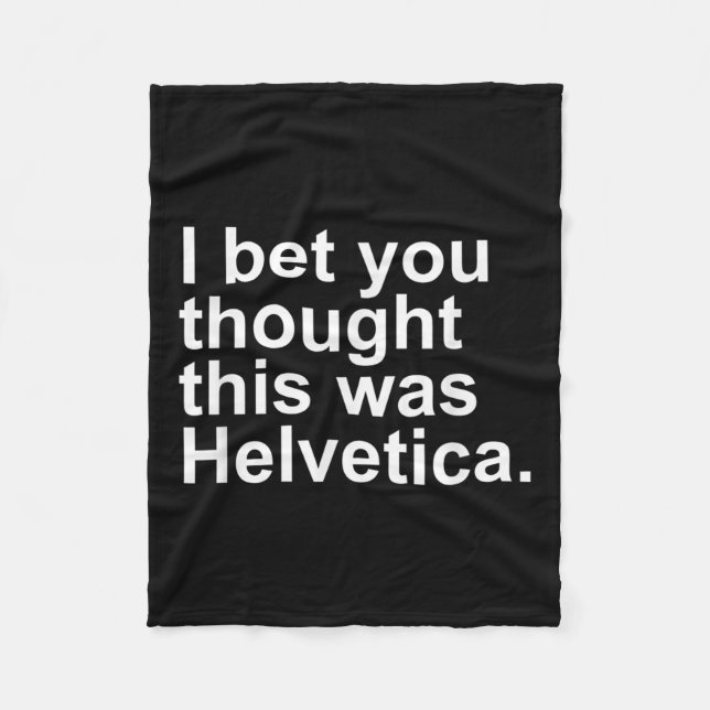 Manta Polar Diseñadores gráficos de regalo de diseño helvético (Anverso)
