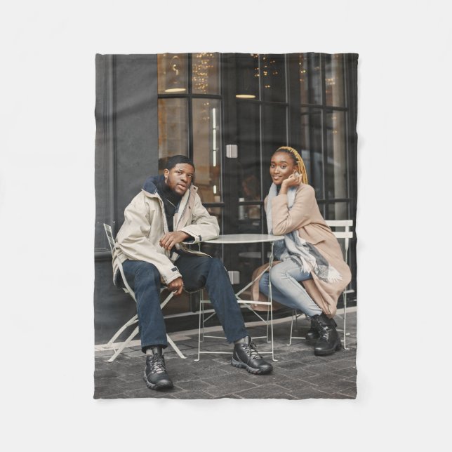 Manta Polar Diseñar su propia foto única (Anverso)