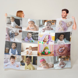 Manta Polar Diseñar su propio Collage de fotos 16