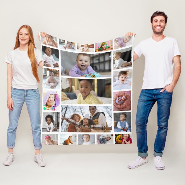 Manta Polar Diseñar su propio Collage de fotos 21 (In situ)