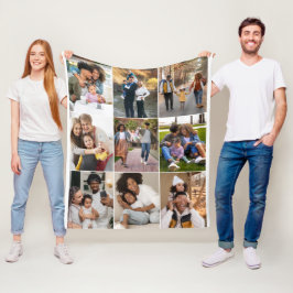 Manta Polar Diseñar su propio Collage de fotos 9