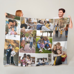 Manta Polar Diseñar su propio Collage de fotos de 10