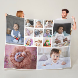 Manta Polar Diseñar su propio Collage de fotos de 13