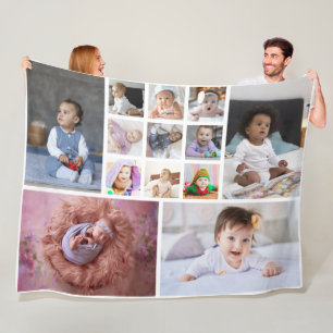 Manta Polar Diseñar su propio Collage de fotos de 13