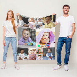 Manta Polar Diseñar su propio Collage de fotos de 14