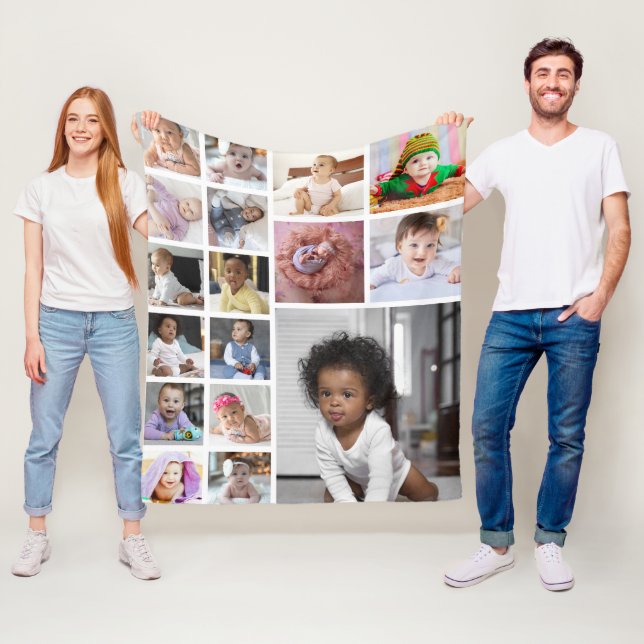 Manta Polar Diseñar su propio Collage de fotos de 17 (In situ)