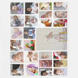 Manta Polar Diseñar su propio Collage de fotos de 25