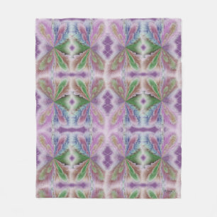 Manta Polar Diseño abstracto de mariposa multicolor en negrita