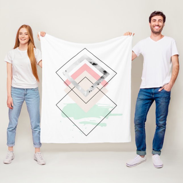 Manta Polar Diseño abstracto geométrico (In situ)