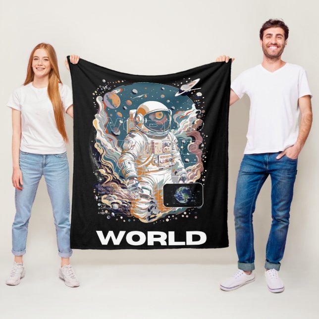 Manta Polar Diseño astronauta mundial (In situ)