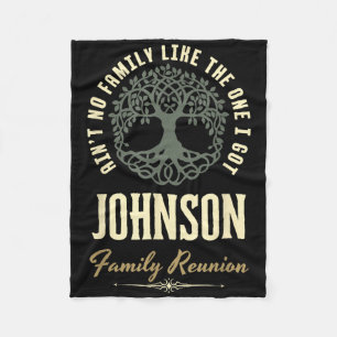 Manta Polar Diseño coincidente de Family Reunion 2025 - Johnso