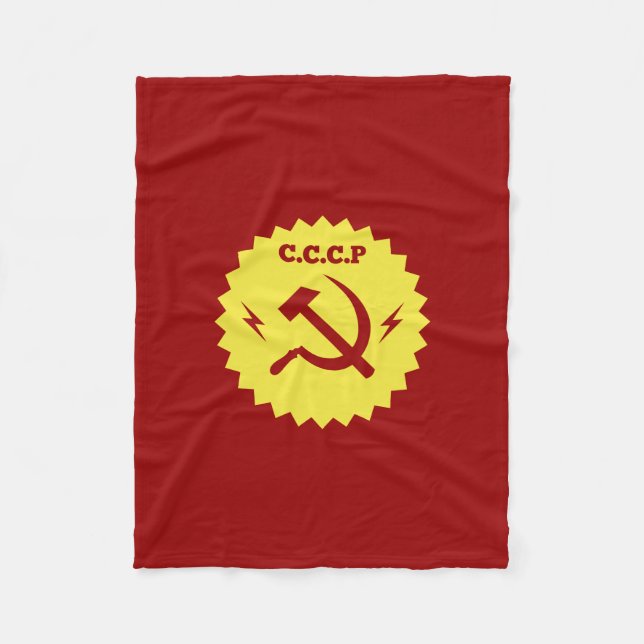 Manta Polar Diseño comunista de la insignia de CCCP (Anverso)