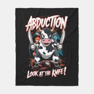 Manta Polar Diseño con un personaje de vaca