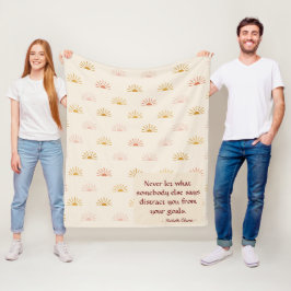 Manta Polar Diseño Cuto Sunrise con mensaje Inspirador