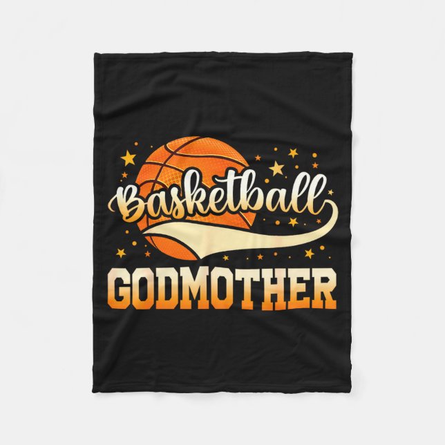 Manta Polar Diseño de Abuela de Baloncesto (Anverso)