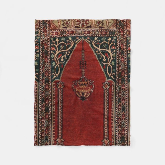 Manta Polar Diseño de alfombras de oración oriental - Motivo d (Anverso)