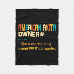 Manta Polar Diseño de Amante de Akita Americano - Regalo para