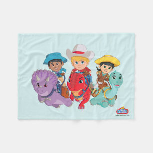 Manta Polar Diseño de amigos de Dino Ranch