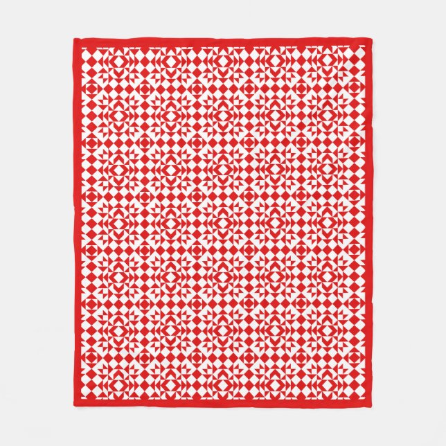 Manta Polar Diseño de Arte de Cuchillo Geométrico de Navidades (Anverso)