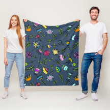 Diseño de Arte de Patrón Floral Caprichoso