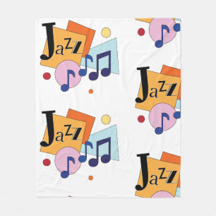 Manta Polar Diseño de arte moderno en el jazz colorido