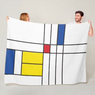 Manta Polar Diseño de Arte Moderno Minimalista De Stijl Mondri