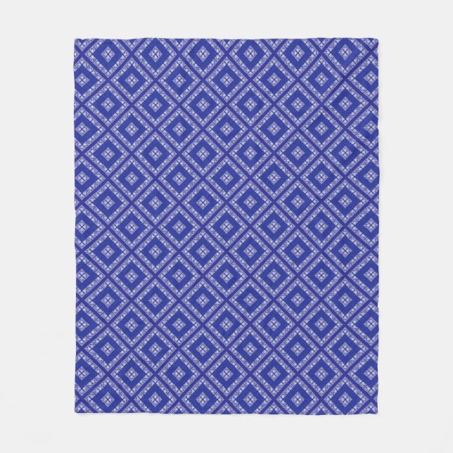 Manta Polar Diseño de Bandana Azul (Anverso)