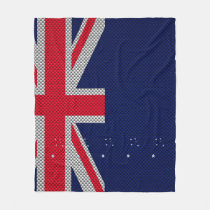 Manta Polar Diseño de bandera de Australia en estilos cromados