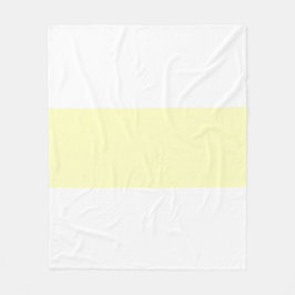 Manta Polar Diseño de barra pastel blanco y amarillo suave