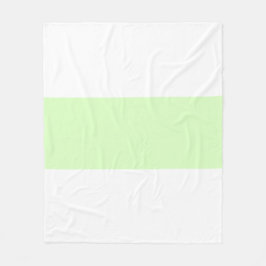 Manta Polar Diseño de barra pastel blanco y verde lima